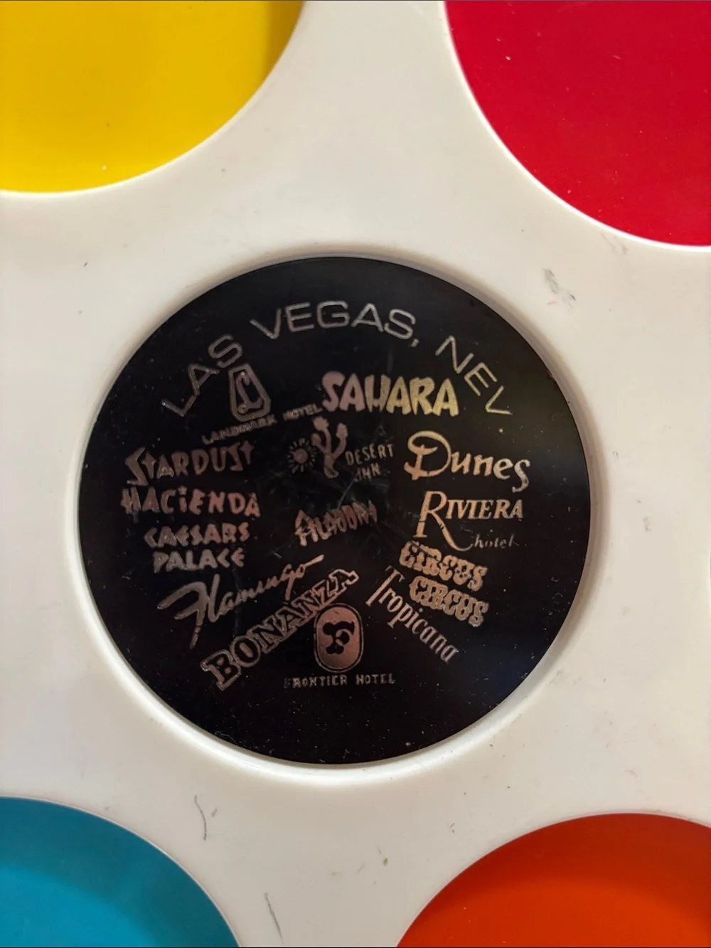 Vintage Casino Souvenir Color Matching Disc Set - Multi-Color